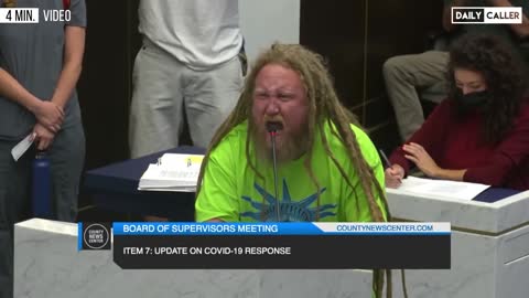 Man Goes Wild At Board Of Supervisors Meeting Over COVID19 Measures