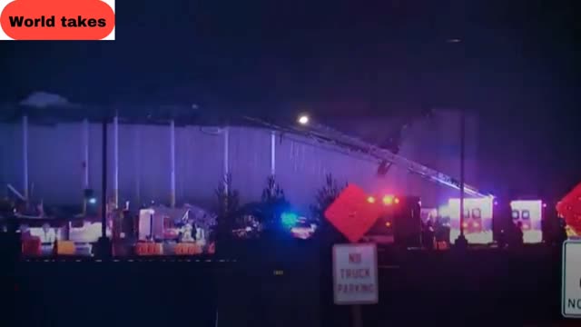 Tornado rips through Amazon warehouse: Drone footage shows destruction