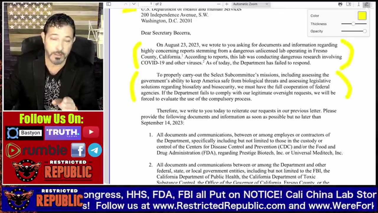 WHAT THE HELL JUST HAPPENED! CDC, FBI, CONGRESS, HHS NOW ALL ON ALERT! MEGA CALI CHINA LAB EXPOSURE!