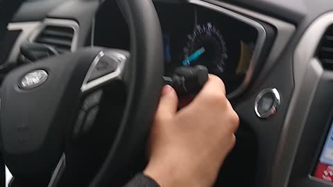 My Son driving my new car