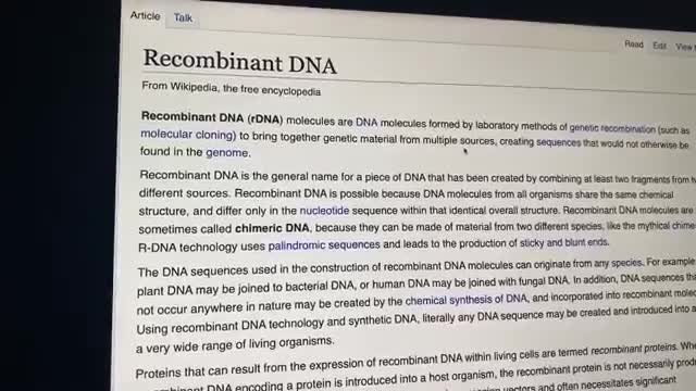 Recombinant DNA