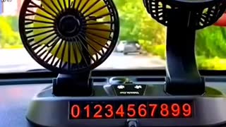 Car Dual Fan Car Interior Accessories