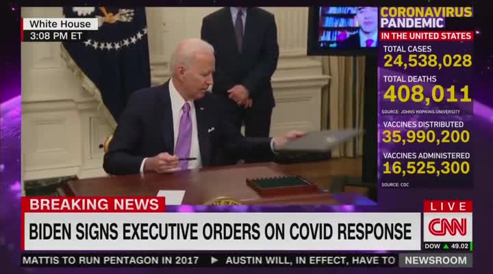 Biden Snaps at Reporter Noting that the U.S. Is Already on Pace of 100 Mil. Vaccinations in 100 Days