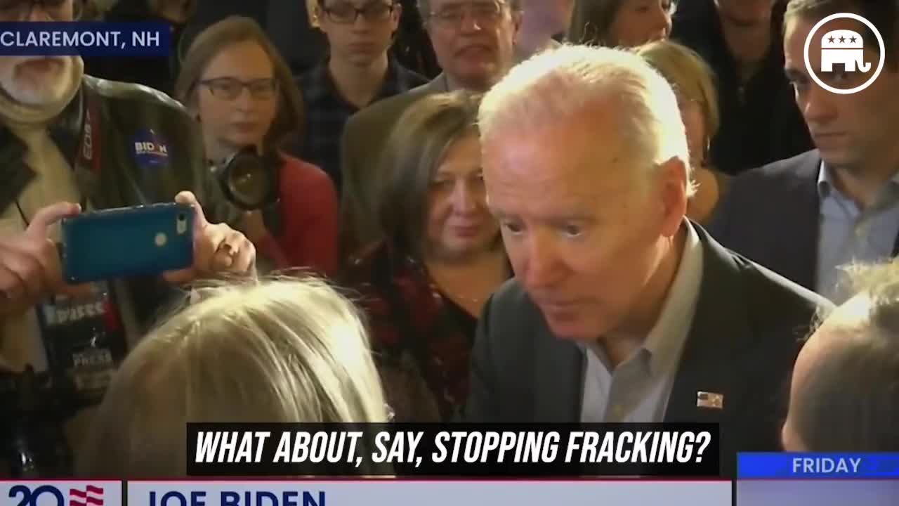 Biden, today: "My administration has not stopped or slowed oil production."