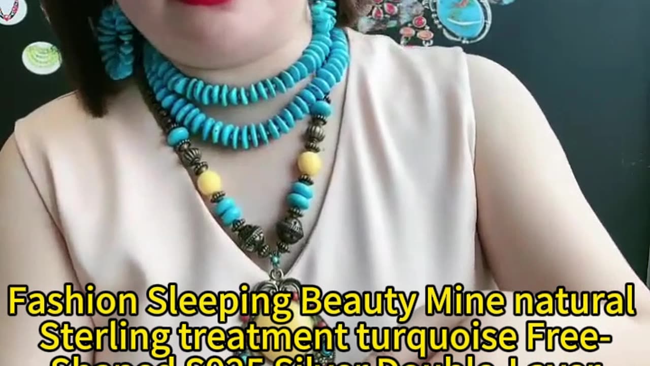 GN-20241107-06 Fashion Sleeping Beauty Mine natural Sterling treatment turquoise Free-Shaped S925