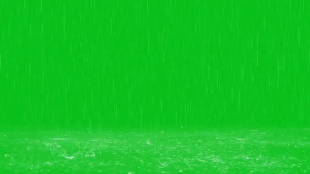 raining rainwater green screen video keying background