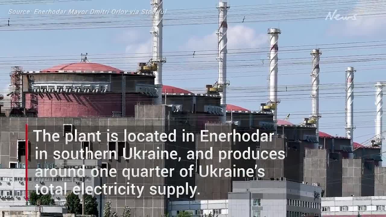 Europe's biggest power plant 'on fire' in Ukraine amid Russian attacks