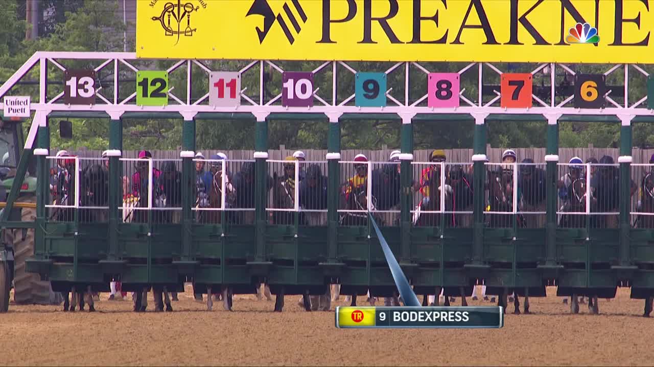 Preakness Stakes 2019 (FULL RACE), jockey John Velazquez thrown from horse | NBC Sports