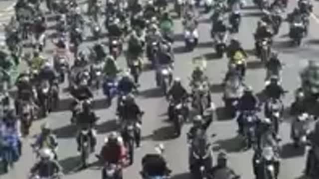 look at that a lot of motorcycle president bolsonaro