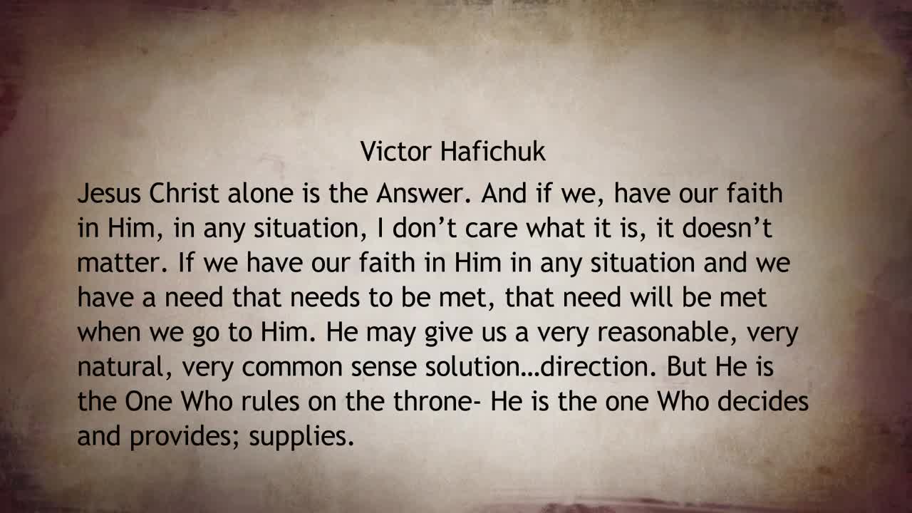 Jesus Christ Alone Is the Answer