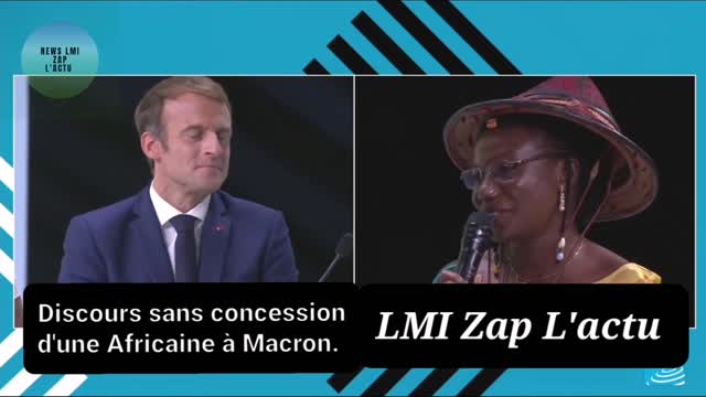 😲😲cette africaine à laisser macron sans voix discours choc