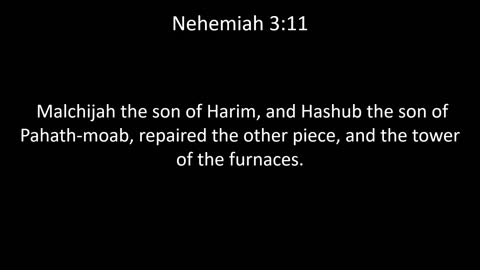 KJV Bible Nehemiah Chapter 3