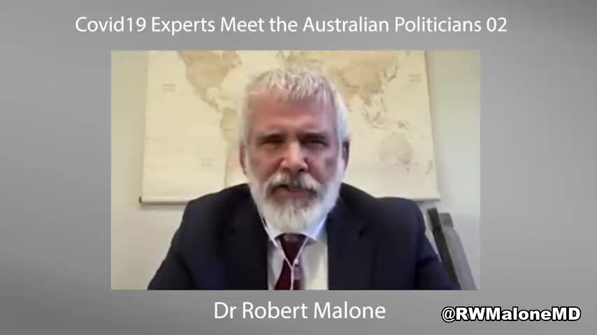 Dr. Robert Malone speaks to australian politicians