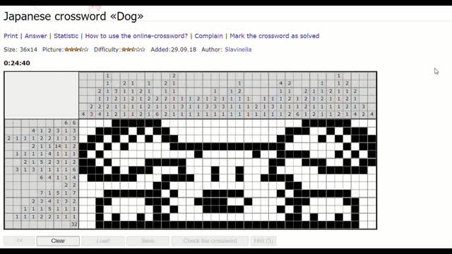 Nonograms - Dog 4