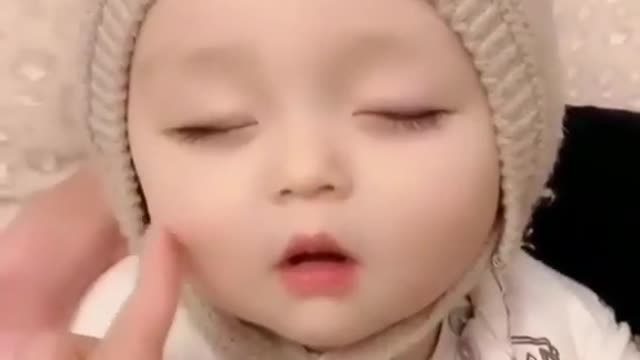 Cute baby sleeping
