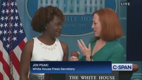 Jen Psaki breaks down CRYING on live TV announcing her REPLACEMENT