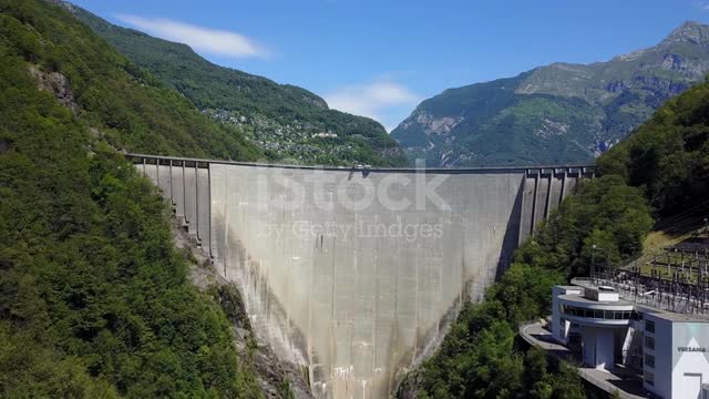 Aerial view of Southern Switzerland