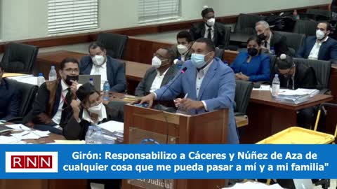 Girón responsabiliza a Cáceres de cualquier cosa que le suceda