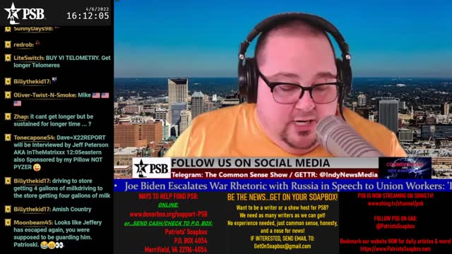2022-04-06 15:00 EDT - The Common Sense Show: with Derek & PATRIOTski