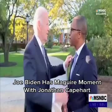 Biden Has Jerry Maguire Moment With Jonathan Capehart