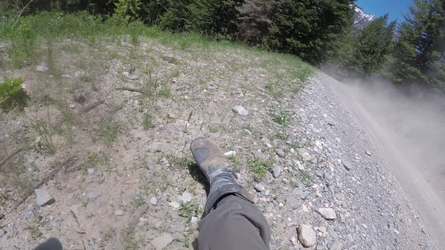 Motorcyclist Nearly Hit on Blind Corner