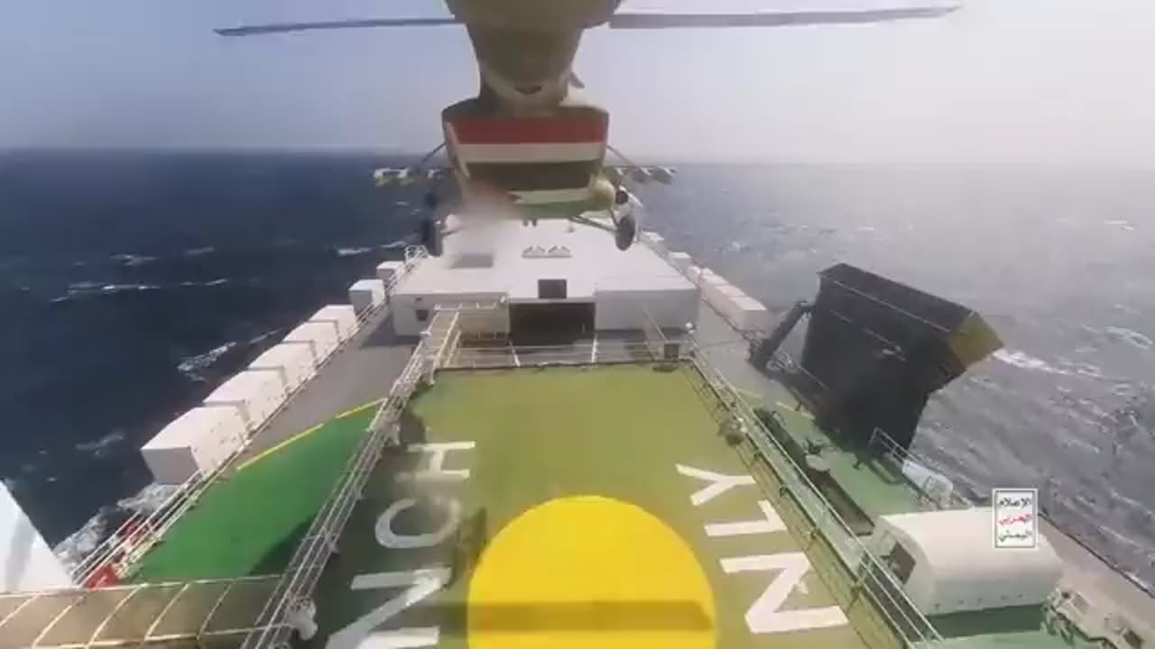 Yemen just released footage of them capturing the Israeli ship yesterday.