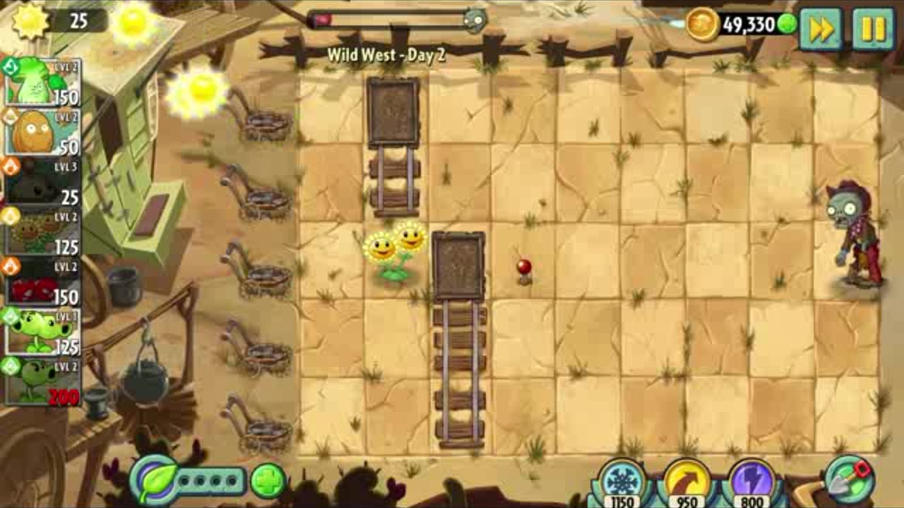 Plants vs Zombies 2 - WILD WEST [HD] - Day 2