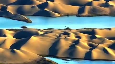 Lakes in the desert