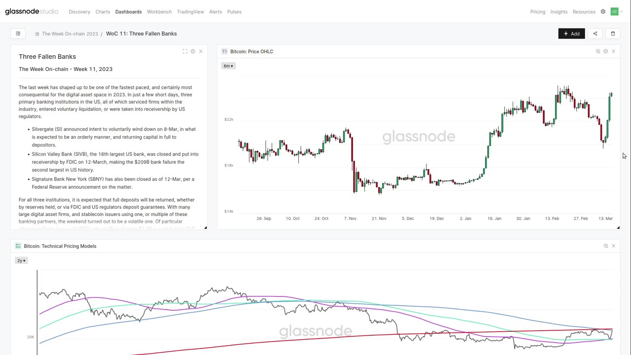 The Week On-chain: Three Fallen Banks - Week 11, 2023 (Bitcoin Onchain Analysis)