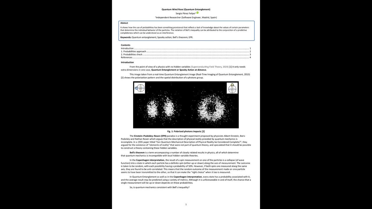 Quantum Wind Rose (Quantum Entanglement)