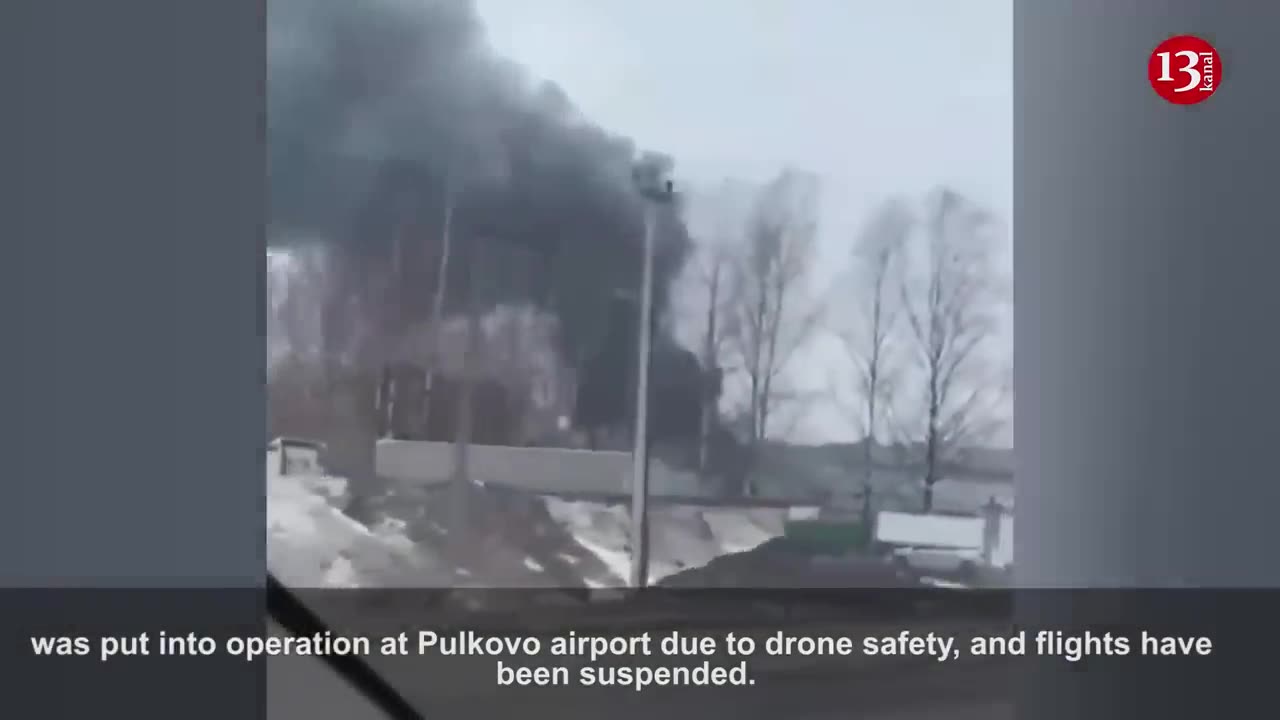 Strong blast and fire occur near an airport in Russia - Flights are suspended