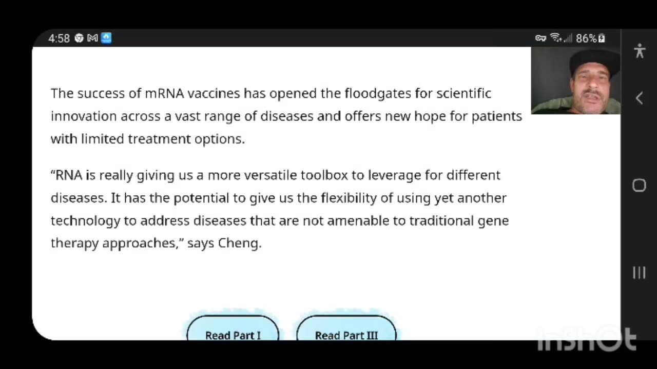 "mRNA technology is a good fit for gene editing. We want to make these editing proteins for just a short period of time to modify the genome. And producing the editing enzymes transiently helps to reduce the potential for off-target effects."