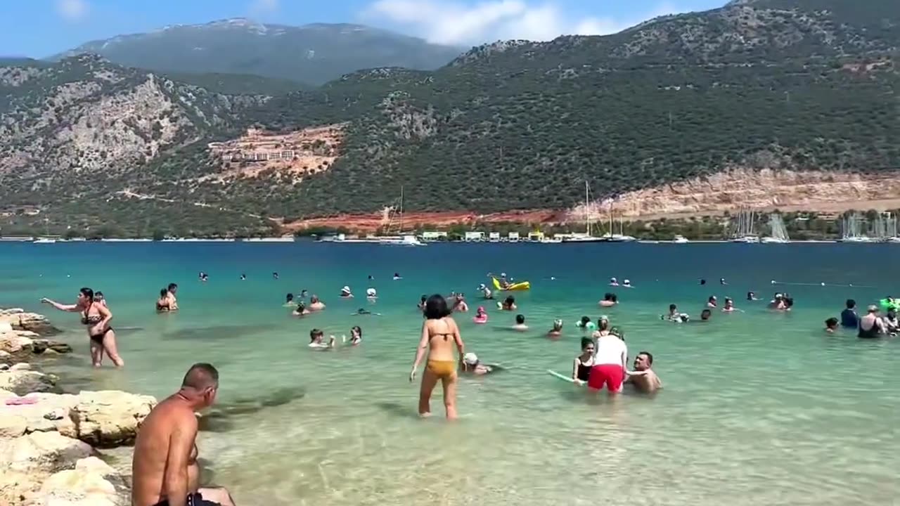 🇹🇷İnceboğaz Beach, Kaş, Antalya, Türkiye Travel