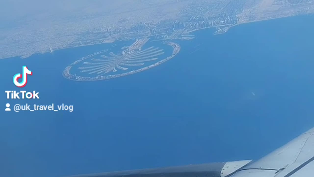 Palm Jumeirah UAE from the sky