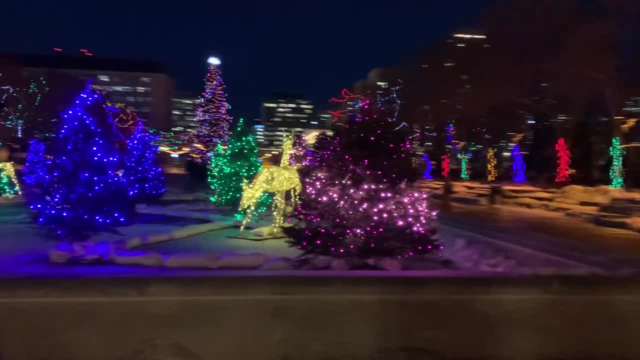 Alberta Legislature: Christmas Lights Dec 2, 2021.