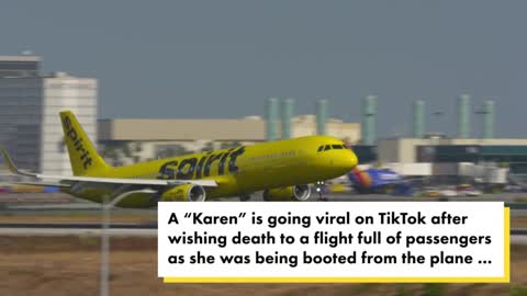 Spirit Airlines 'Karen' goes viral after screaming 'I hope y'all crash and die!'