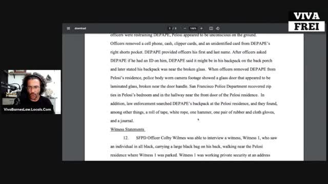 The Paul Pelosi Criminal Complaint Leaves MANY QUESTIONS! Viva Clips!