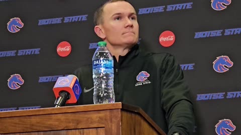 Pre Utah State Press Conference With Boise State Interim Head Football Coach, Spencer Danielson