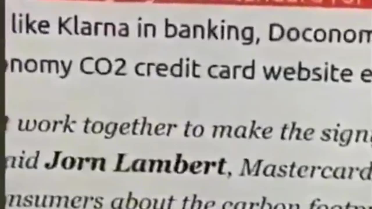 Mastercard now has some CO2 monotoring emissions on their card which is absolute rubbish