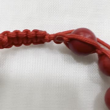 Handmade Unique 5~9” Adjustable Bracelet with Red Turquoises, Cinnabar Turtles