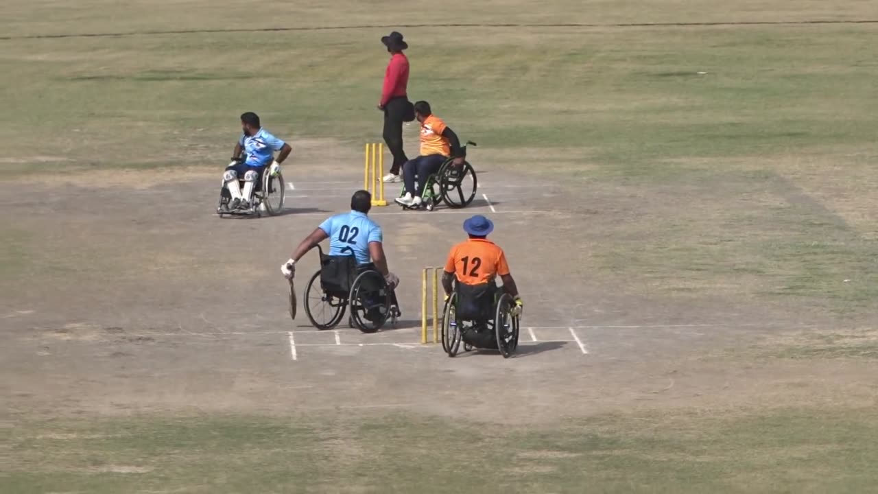 साहिल की तूफानी पारी [ Great Fifty Knock by Sahil ] Wheel Chair Cricket