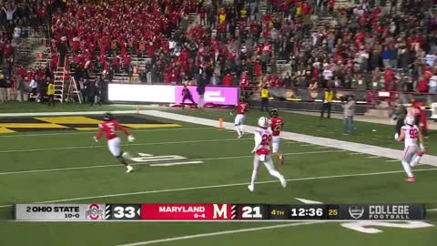 Maryland BLOCKS & RETURNS Ohio State's extra-point attempt 😳👀