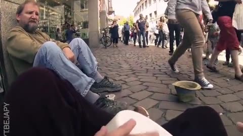 Der Arme an der Ecke