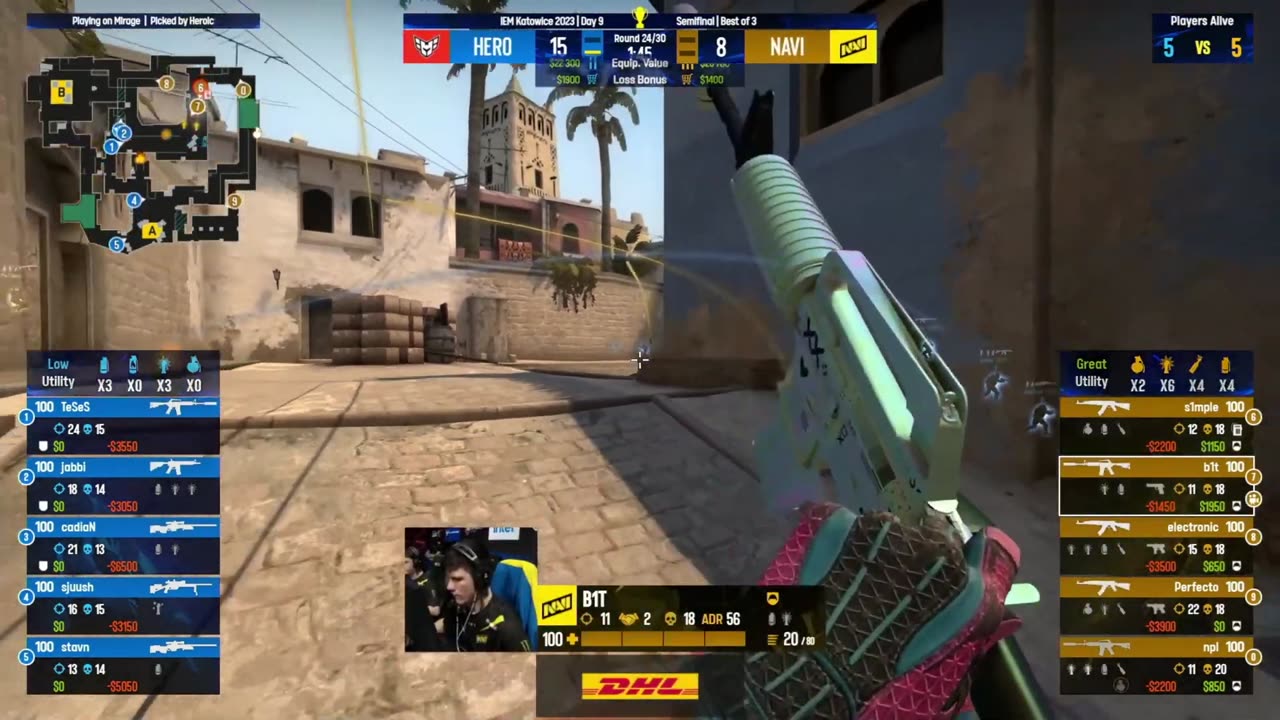 First Team in Grand final IEM Katowice 2023 - Heroic Beat Navi by 2-0 just Insane