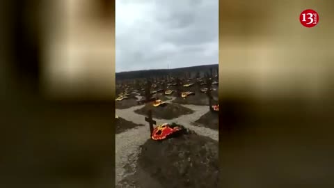 Footages from the cemetery where _Wagner_ soldiers were buried