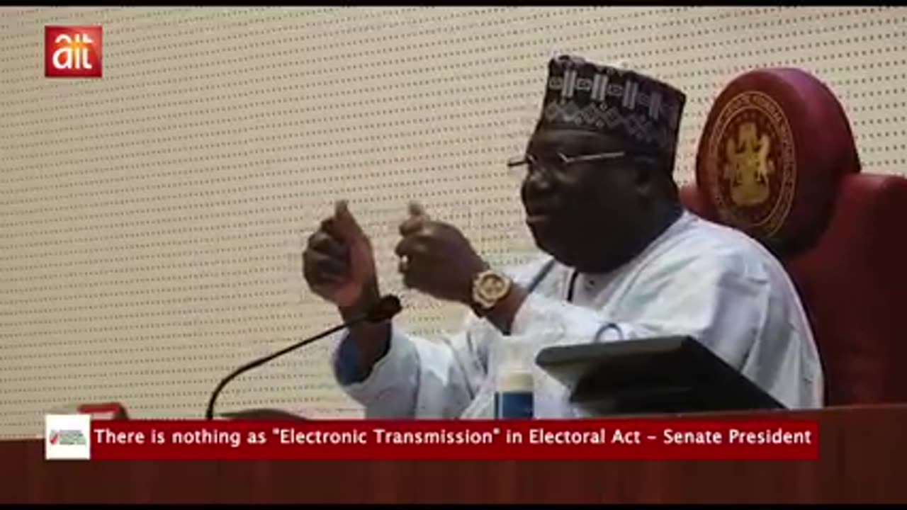 Senate President has spoken on Electoral Act