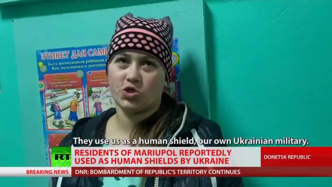 More civilian testimony on how Azov used people as human shields. Many were held hostage