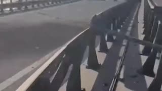 Major Explosion Hits the Bridge Between Crimea and Russia. Traffic Halted