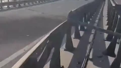 Major Explosion Hits the Bridge Between Crimea and Russia. Traffic Halted