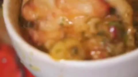 Butter sauce and lobster tail